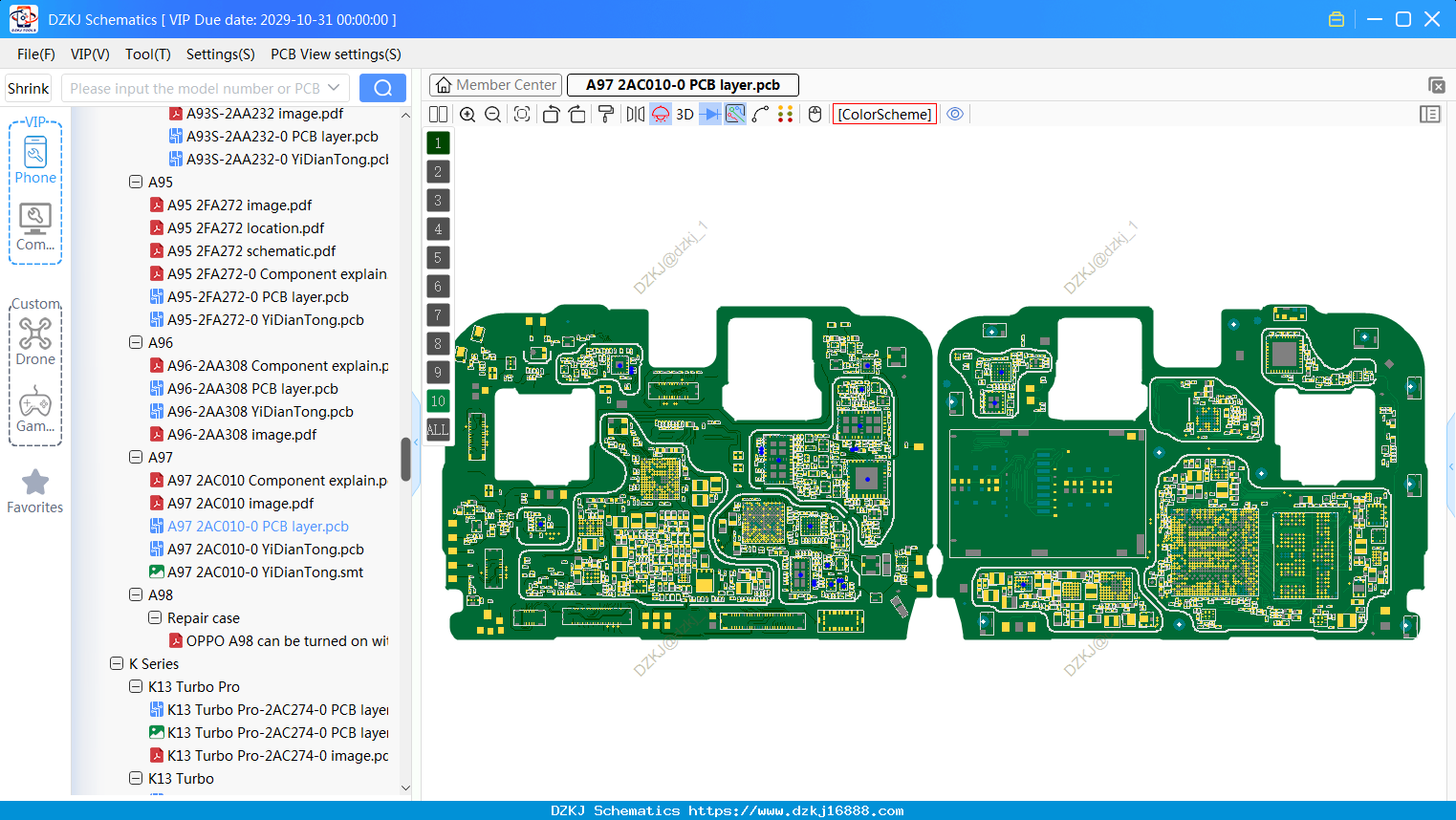 OPPO A97 2AC010-0 PCB Layer